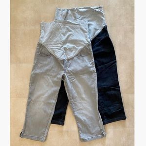 THYME Maternity Denim Capris *two pairs*